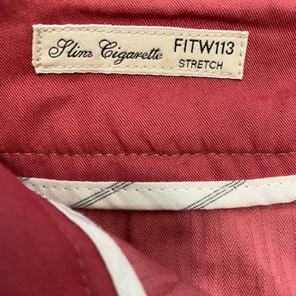 Weekend Max Mara Jedy Slim Cigarette Pink Wide Wale Corduroy Trousers Size 6 - Picture 5 of 9